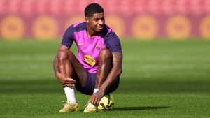 Marcus Rashford’s first impression of Nou Camp as he finally gets to train in stadium for first time since Man Utd exit