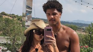 New England Patriots NFL star has partner with ‘biggest boobs’ in Love Island history