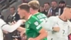 New footage emerges of Cristiano Ronaldo’s elbow on Ireland star O’Shea that fans say was ‘never a red’