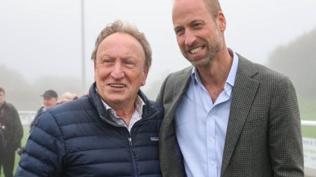 Prince William teams up with Neil Warnock to kick off new era after fixing pothole-riddled road for local football club