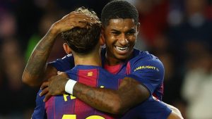 Rashford given standing ovation by Barcelona fans as on-loan Man Utd star continues to shine with sixth goal of season