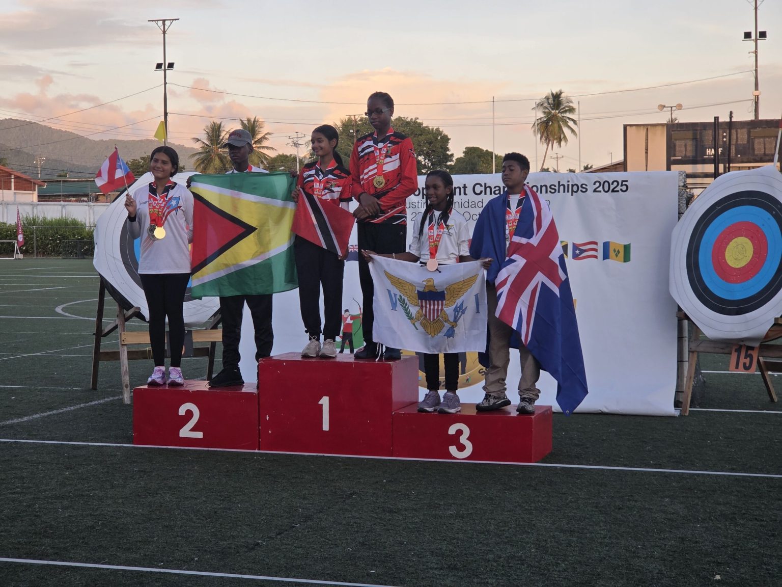 Right on Target: Archery Trio Wins Seven Medals at Caribbean Championship