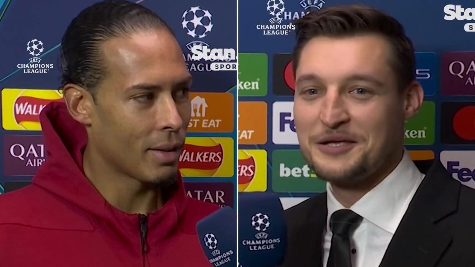 ‘That’s beautiful’ say fans after Van Dijk’s touching comment to star ex-rival on live TV after career wrecked by injury