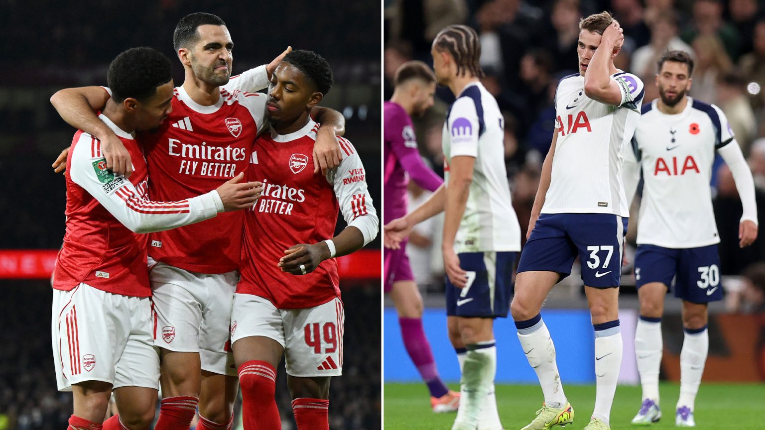 Tottenham have lost almost as many games at new stadium as Arsenal