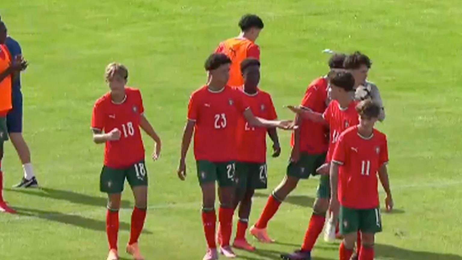 Watch Cristiano Ronaldo’s son follow in his dad’s footsteps with goal for Portugal U16s as fans say ‘it’s in the DNA’