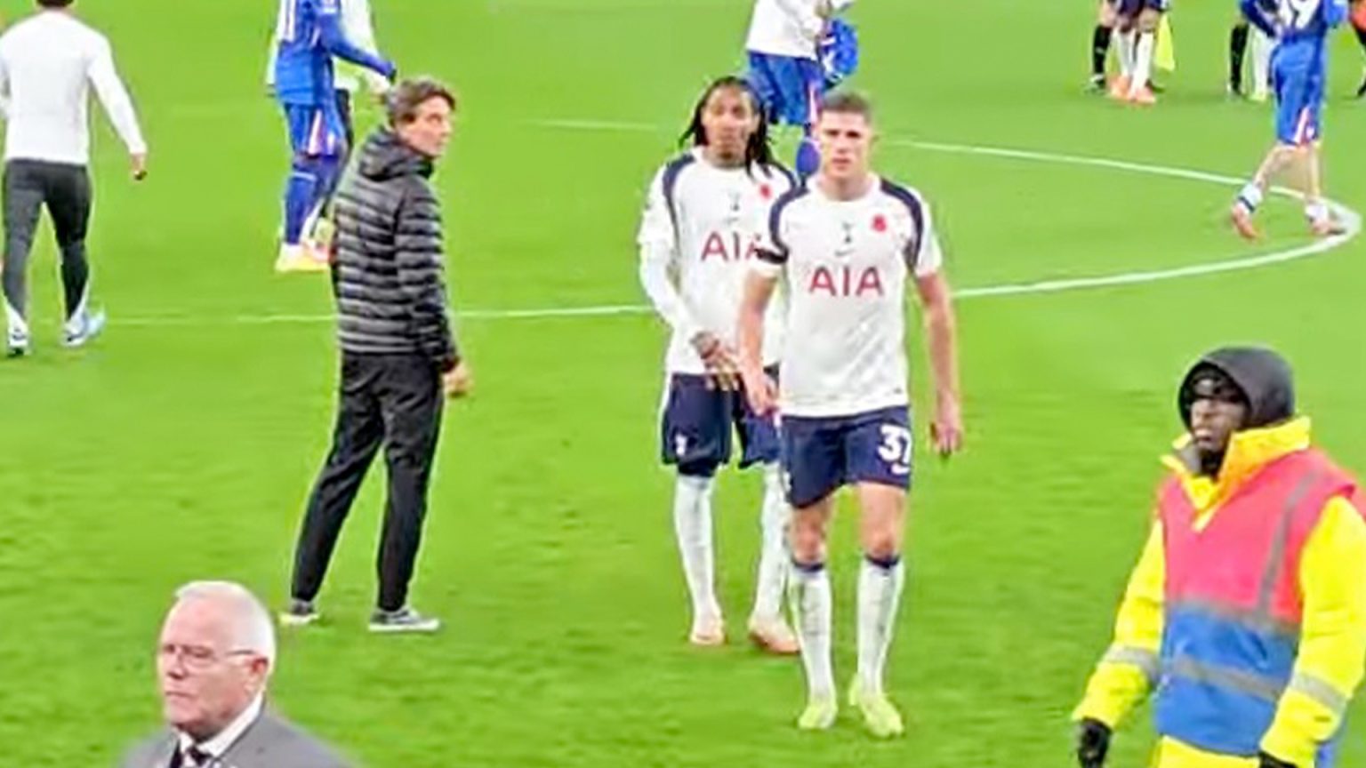 Watch awkward moment Tottenham stars SNUB own boss’ handshake… as Thomas Frank fires death stare at big-name duo
