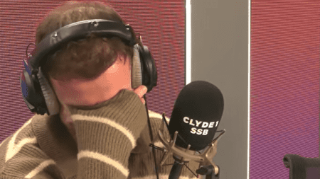 Watch moment ex-Rangers star left red-faced as fan calls up radio station to out him for fancying his future partner