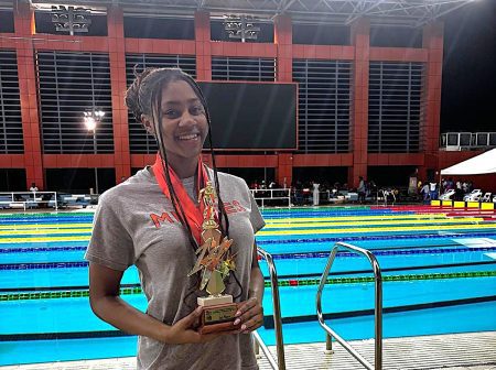 Belize’s Davia Richardson wins 4 golds, clinches overall Girls 15 & Over title at Trinidad & Tobago Swimming Championship Belize’s Davia Richardson wins 4 golds, clinches overall Girls 15 & Over title at Trinidad & Tobago Swimming Championship
