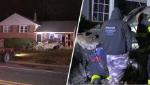 Car crashes into parked vehicle, 2 homes in Del. Thursday night – NBC10 Philadelphia