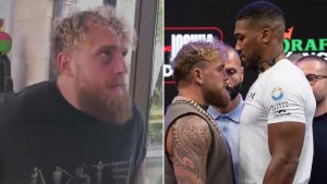 Jake Paul left with nasty black eye just weeks before Anthony Joshua fight after sparring another Brit