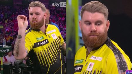 Sky Sports commentator points out World Darts Championship star’s trick shot but fans disagree