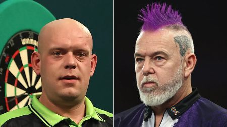 ‘Time to retire’ – Michael van Gerwen savages struggling darts star Peter Wright in X-rated comment about his future ‘Time to retire’ – Michael van Gerwen savages struggling darts star Peter Wright in X-rated comment about his future