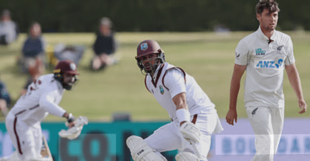 WI fight back after Conway’s double hundred powers Kiwis to massive total WI fight back after Conway’s double hundred powers Kiwis to massive total