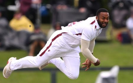 Windies fast bowlers rattle New Zealand on rain-hit first day Windies fast bowlers rattle New Zealand on rain-hit first day