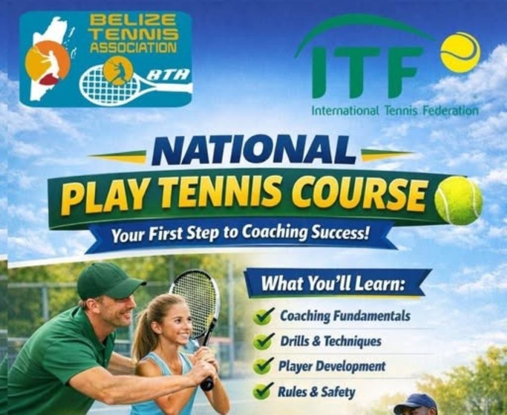 Belize Tennis Association offers free coaching fundamentals course in February