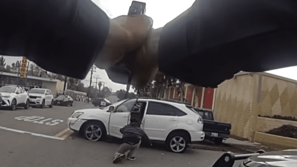 Bodycam footage shows man reaching for object that looked like gun before police shooting