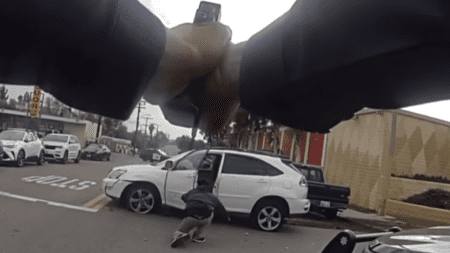 Bodycam footage shows man reaching for object that looked like gun before police shooting Bodycam footage shows man reaching for object that looked like gun before police shooting