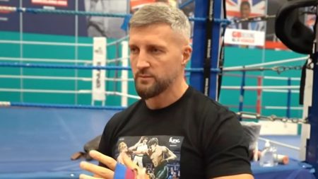 British boxing legend, 48, reunites with coach in training for comeback after talks to fight ex-UFC star