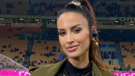 DAZN host and AC Milan wag stuns in see-through outfit as fans say ‘a goddess descended to the Earth’