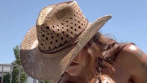 Former Barcelona star Arturo Vidal’s bikini-clad girlfriend shows off incredible six-pack as he cosies up to her in pool