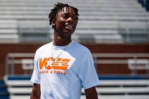 Howell edges teammate in world-leading 60m dash