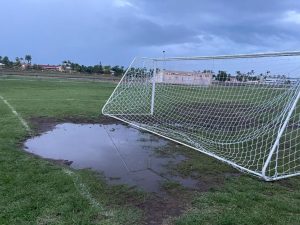 Ian Gaynair’s call for an improved Marion Jones Sports Complex football pitch triggers strong public outcry