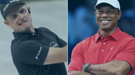 Justin Rose makes history with incredible albatross from 225 yards to leave Tiger Woods stunned