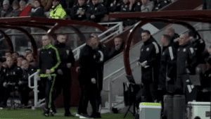 New Hearts v Celtic footage shows a furious Derek McInnes in Hoops technical area before before led away by official
