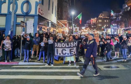 San Diegans march downtown to protest ICE’s fatal shooting of woman San Diegans march downtown to protest ICE’s fatal shooting of woman