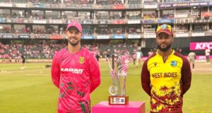Windies T20 halted during to lightning in Johannesburg