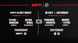 Five exclusive NHL games this week on ABC and ESPN
