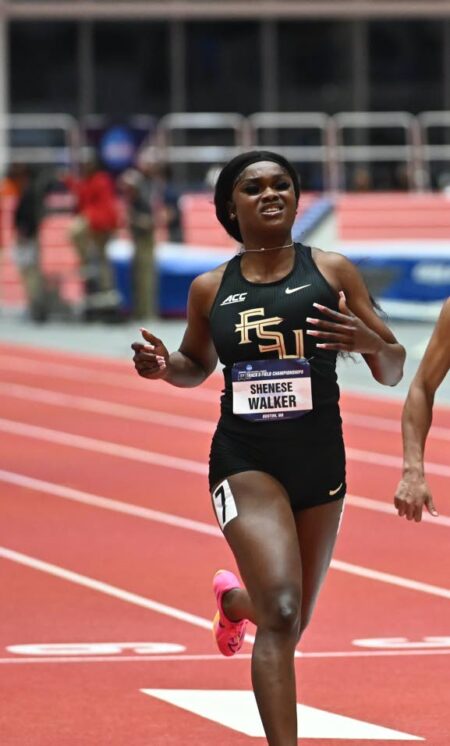 Shenese Walker runs 7.09 seconds to break FSU and ACC 60m record Shenese Walker runs 7.09 seconds to break FSU and ACC 60m record