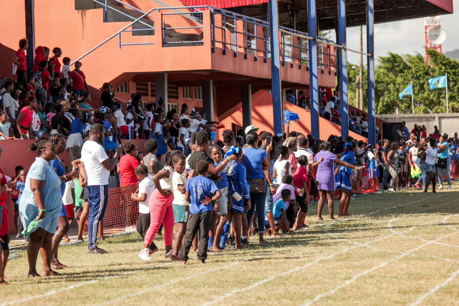 Vieux Fort schools hit the track