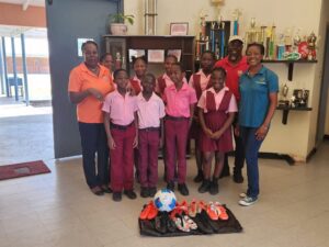 CPTSA Wings Football Unit receives welcomed donation from England-based club