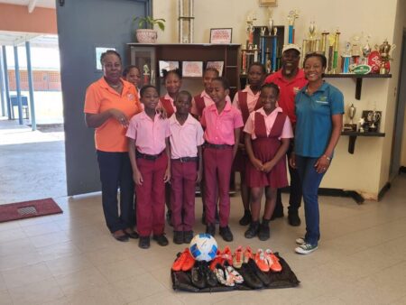 CPTSA Wings Football Unit receives welcomed donation from England-based club