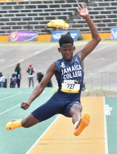 #Champs2026: JC’s Heirs wins Class 3 long jump with dramatic final round effort #Champs2026: JC’s Heirs wins Class 3 long jump with dramatic final round effort
