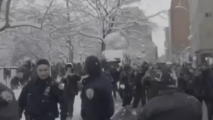 Second arrest after NYPD attacked with snowballs
