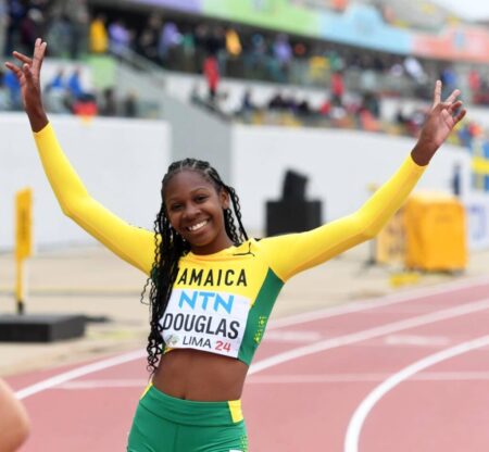 Douglas tops World Athletics rankings for women’s 100m & 200m