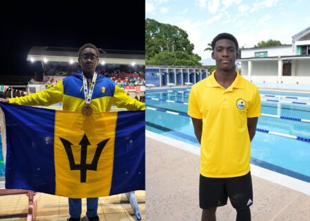 Gold medals for swim duo
