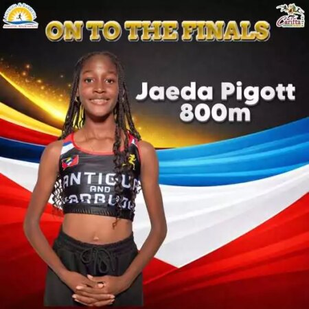 Jaeda Pigott qualifies for Girls 800m U17 final at CARIFTA Games – Antigua News