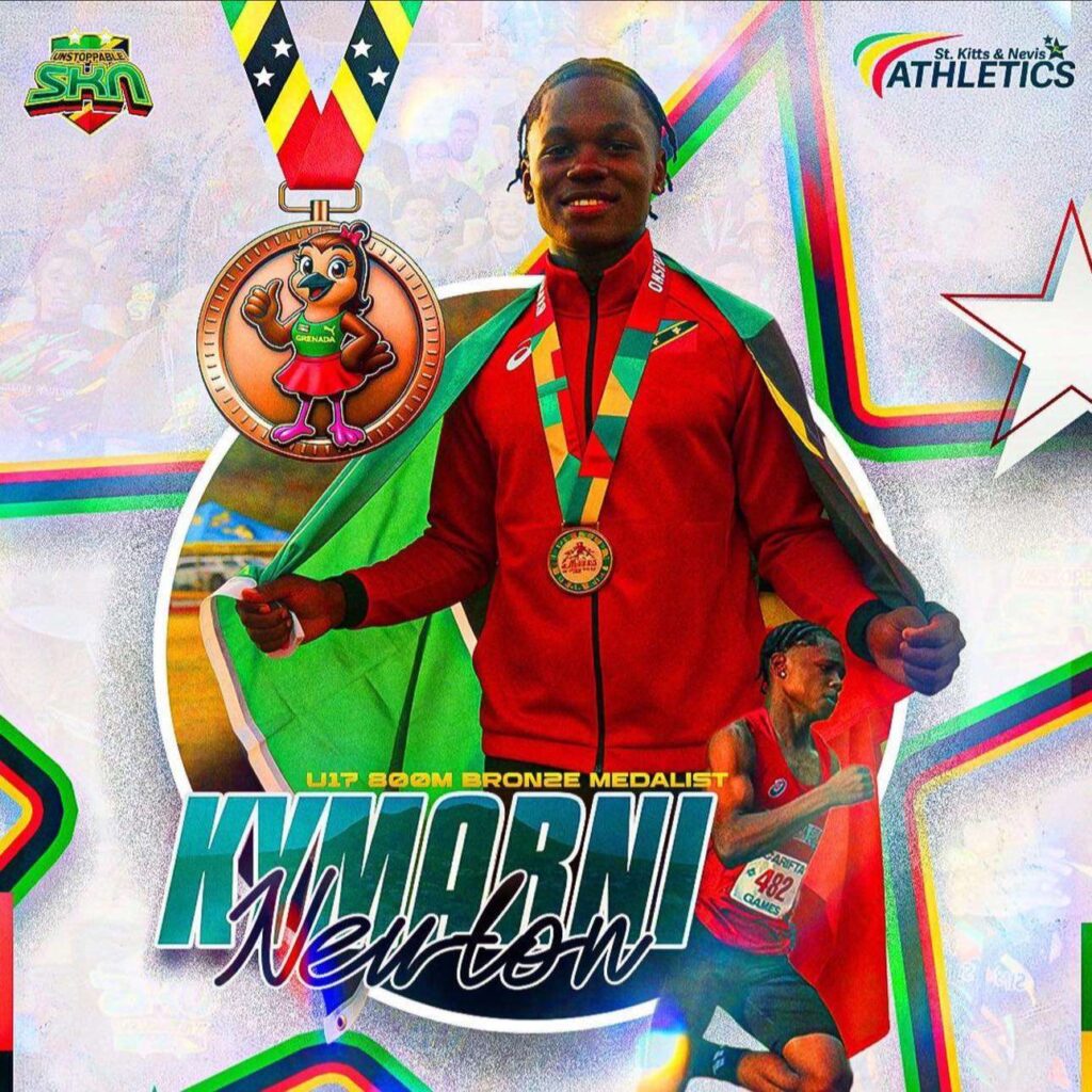 Newton claims CARIFTA bronze, stands alone for SKN Newton claims CARIFTA bronze, stands alone for SKN